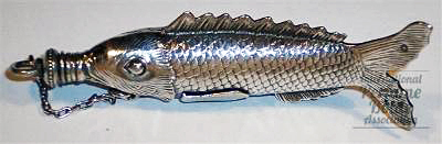 Figural Fish Scent Bottle by Gorham