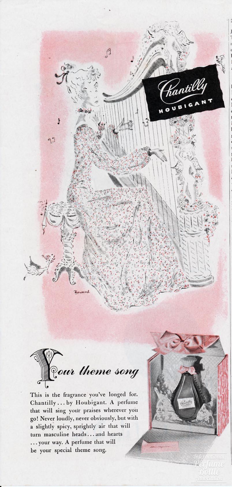 "Chantilly" by Houbigant Advertisement - 1946