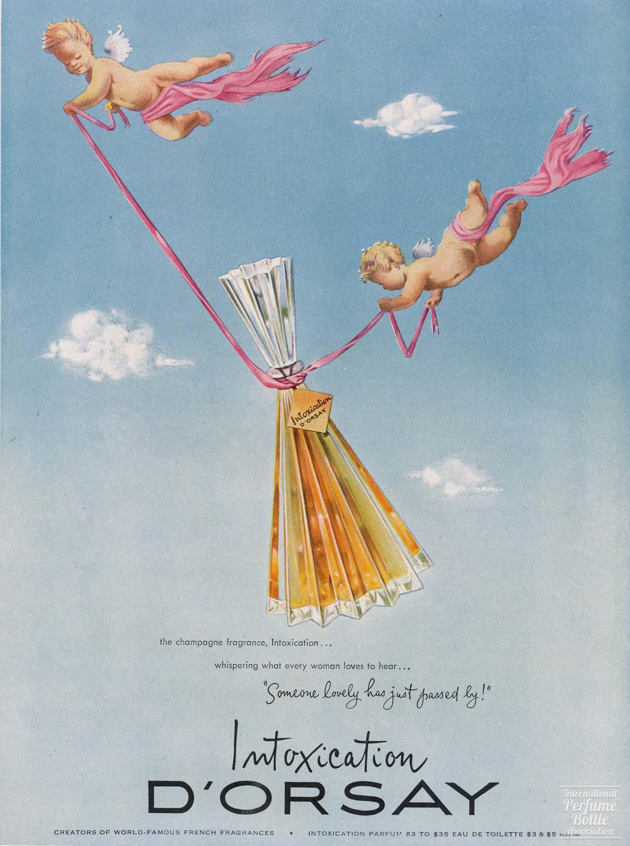"Intoxication" by D'Orsay Cherub Advertisement - 1951
