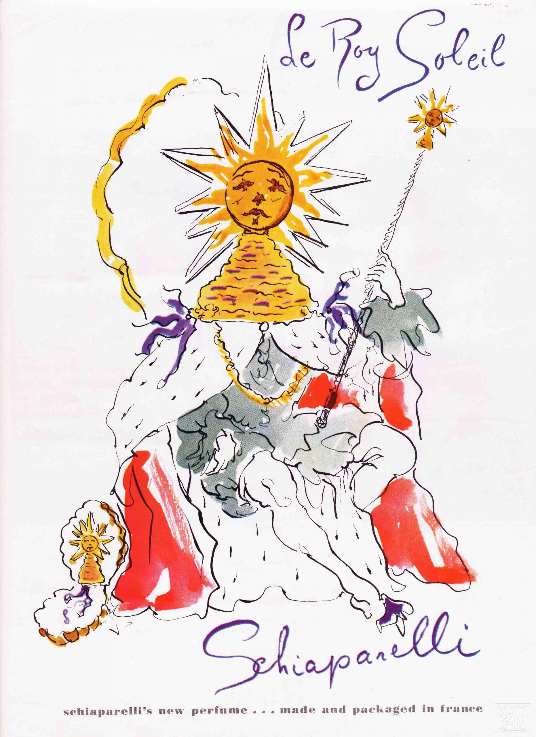 "Le Roy Soleil" by Schiaparelli Advertisement - 1947