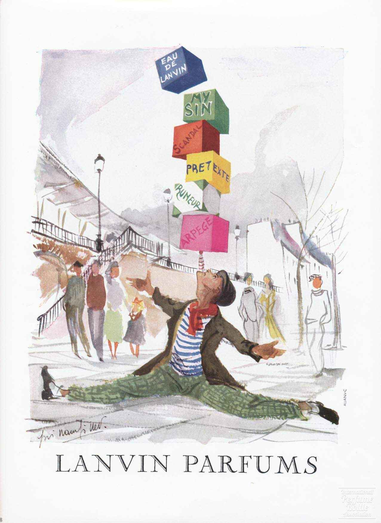 Lanvin Parfums Advertisement - 1955