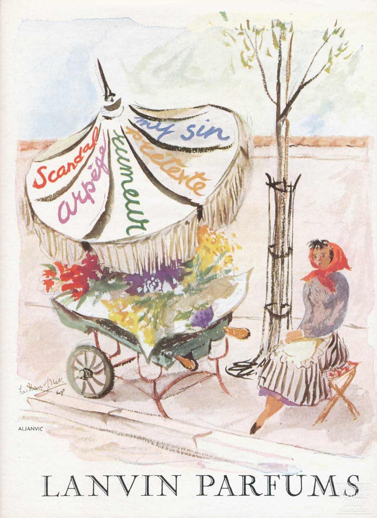 Lanvin Parfums Advertisement - 1948