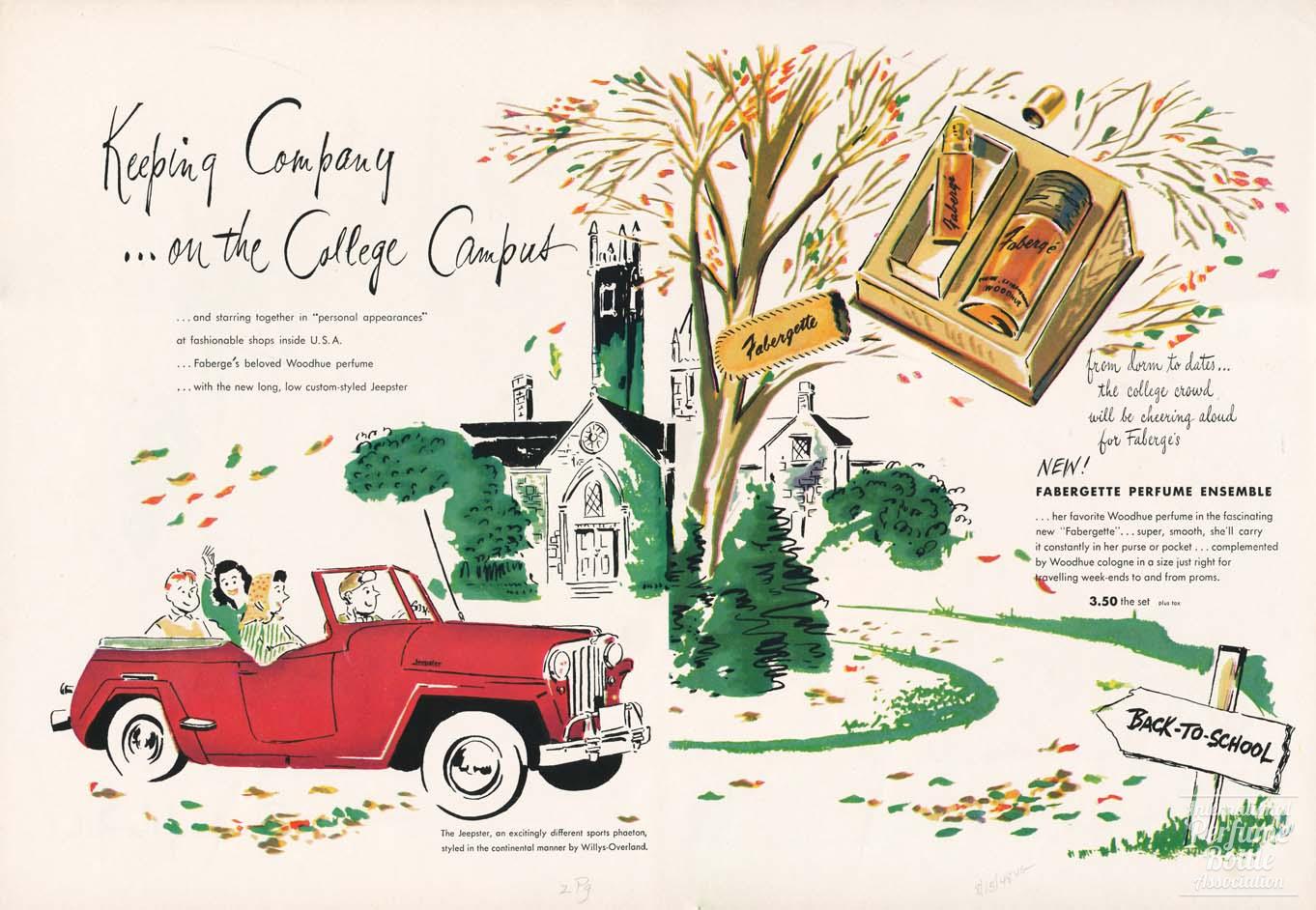 "Fabergette" by Fabergé Perfumes Advertisement - 1948