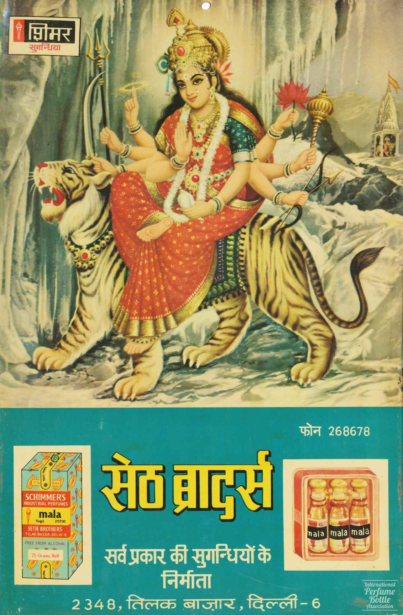 Schimmer's Industrial Perfumes Advertisement from India