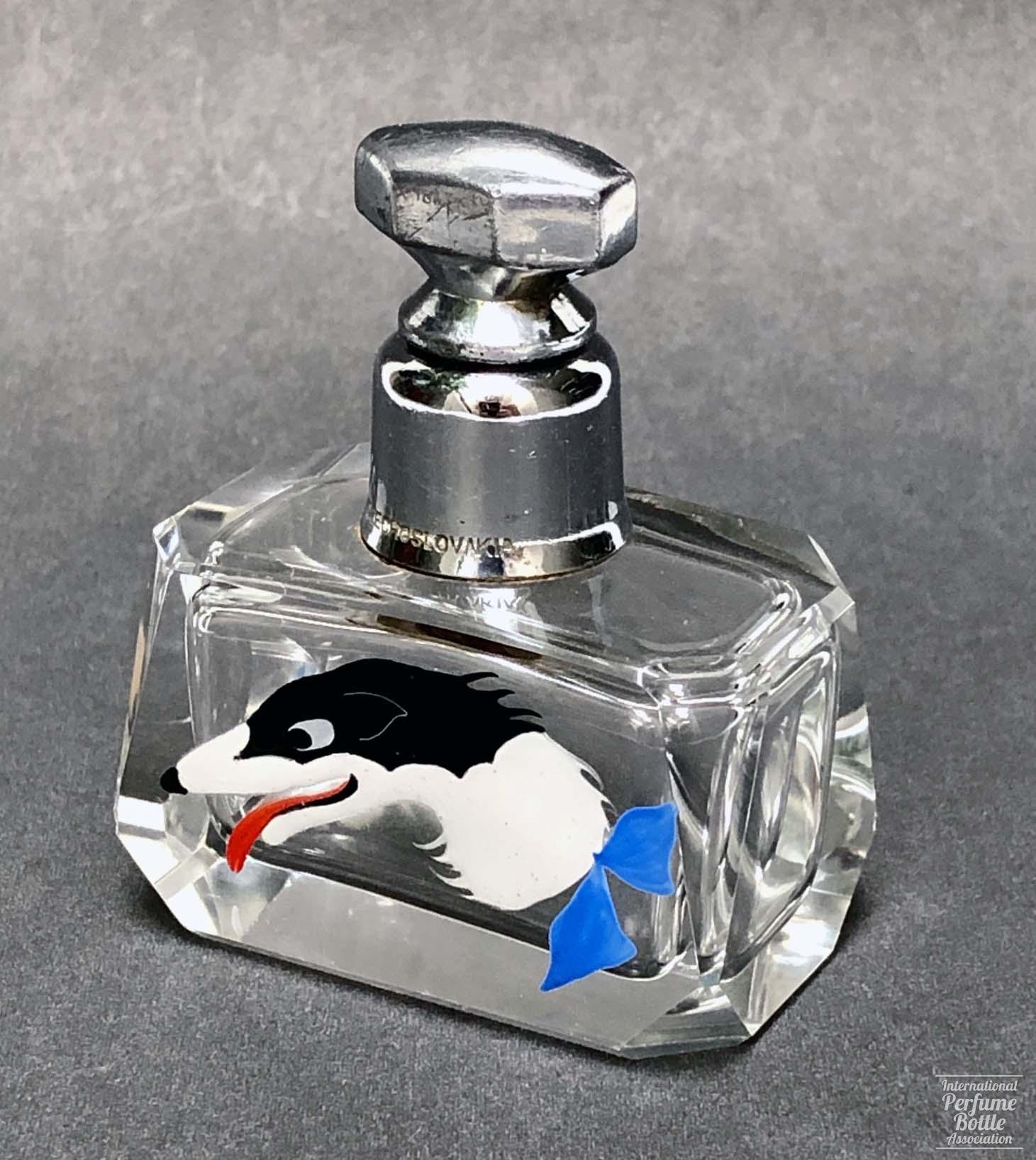 Czech Bottle With Borzoi