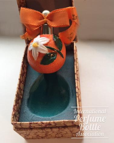 Czech Bottle Depicting Los Angeles Orange Blossom