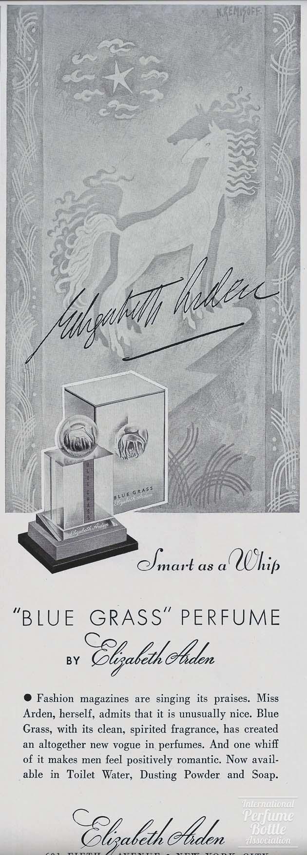 "Blue Grass" by Elizabeth Arden Advertisement - 1935