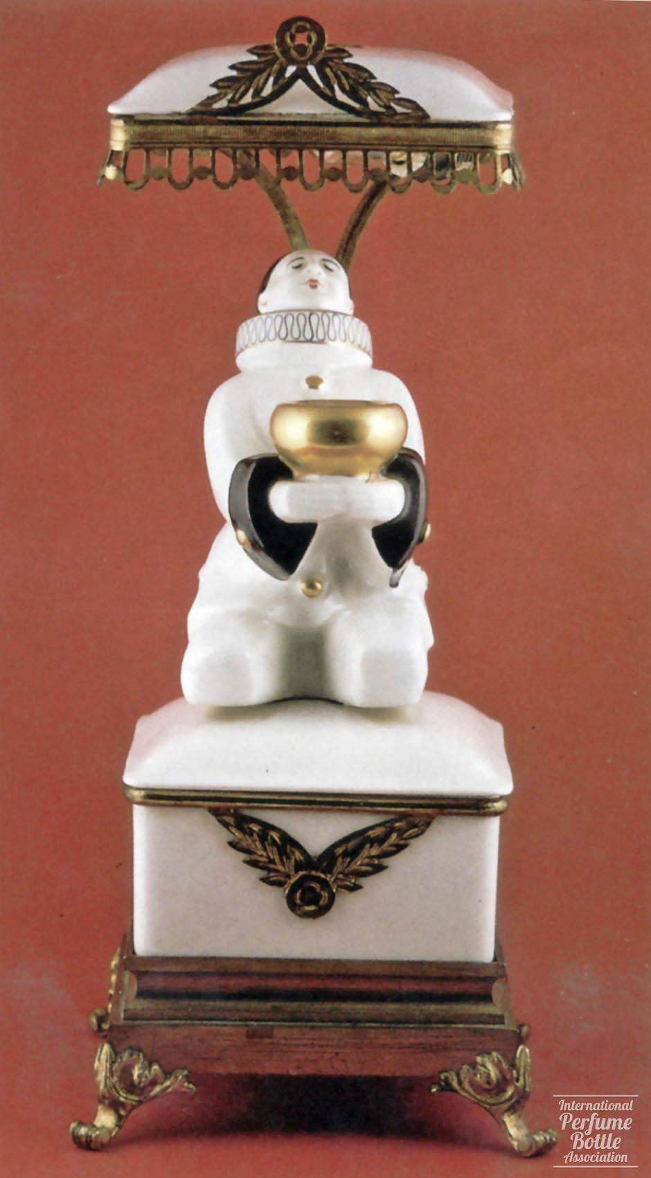 Pierrot Perfume Lamp With Trinket and Music Box Base