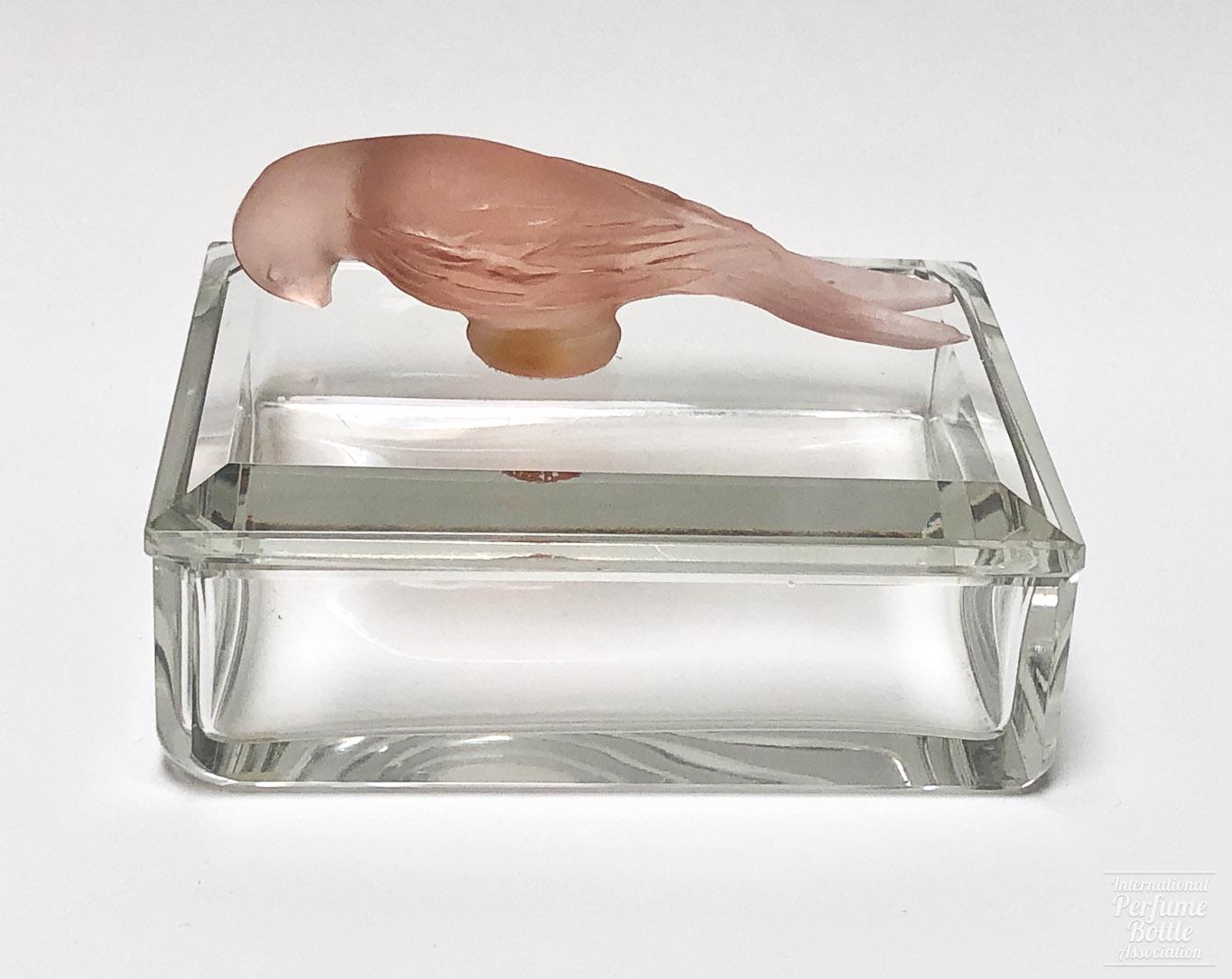 Czech Dresser Box With Bird