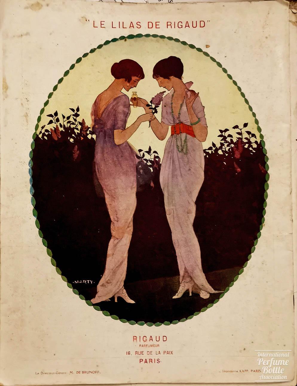"Le Lilas" by Rigaud Advertisement - 1914