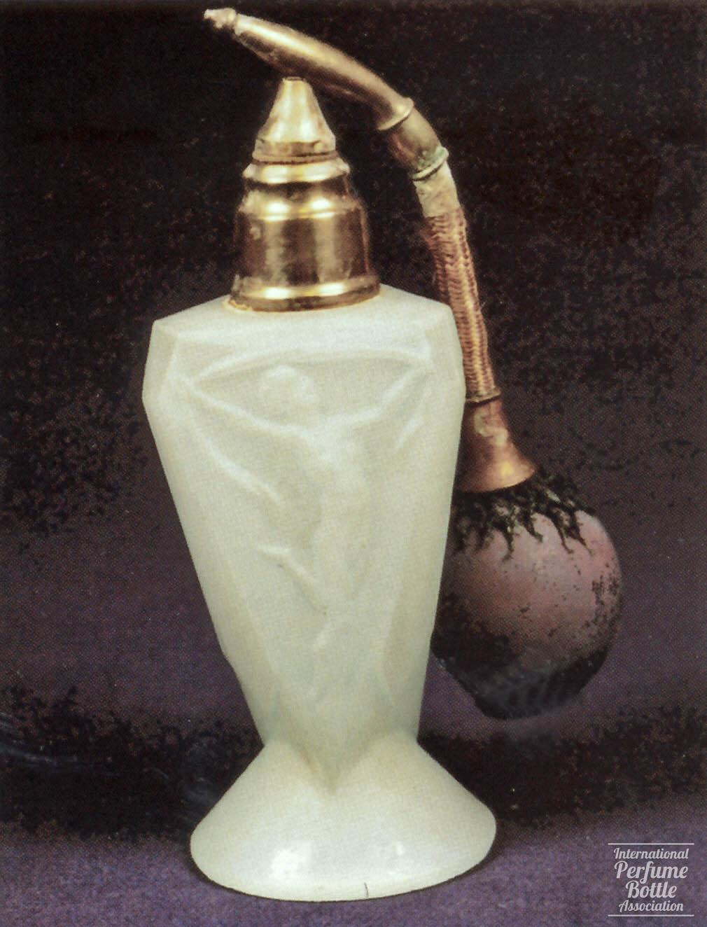 Greenish Atomizer With Dancing Nudes