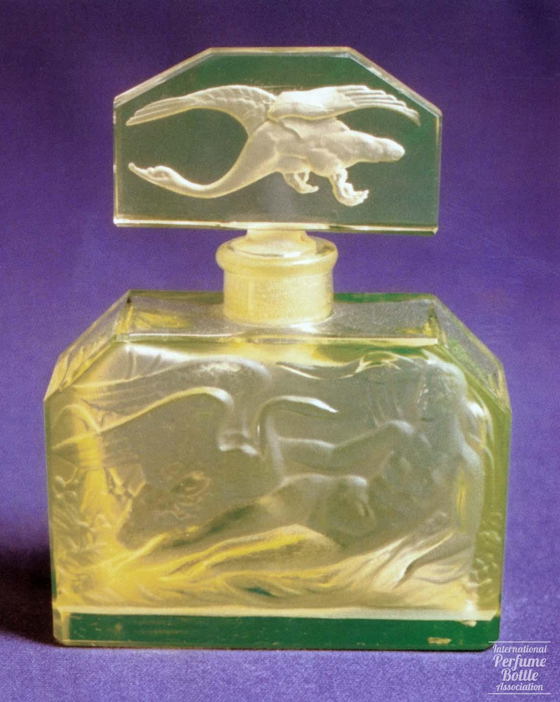 Leda And The Swan by Hoffmann in Vaseline Glass