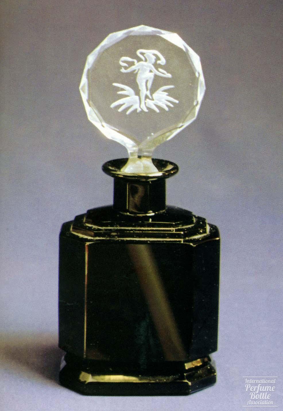 Black Czech Bottle With Tiny Dancer