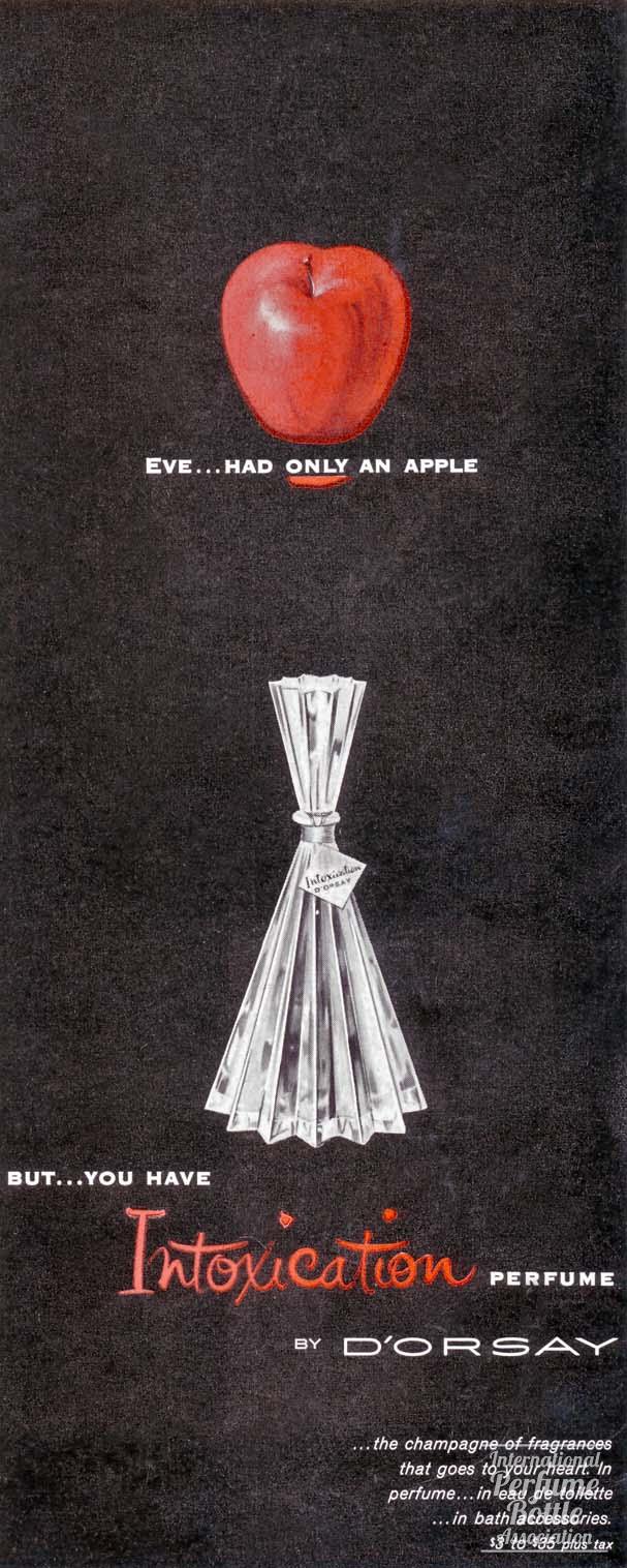 "Intoxication" by D'Orsay Advertisement - 1956