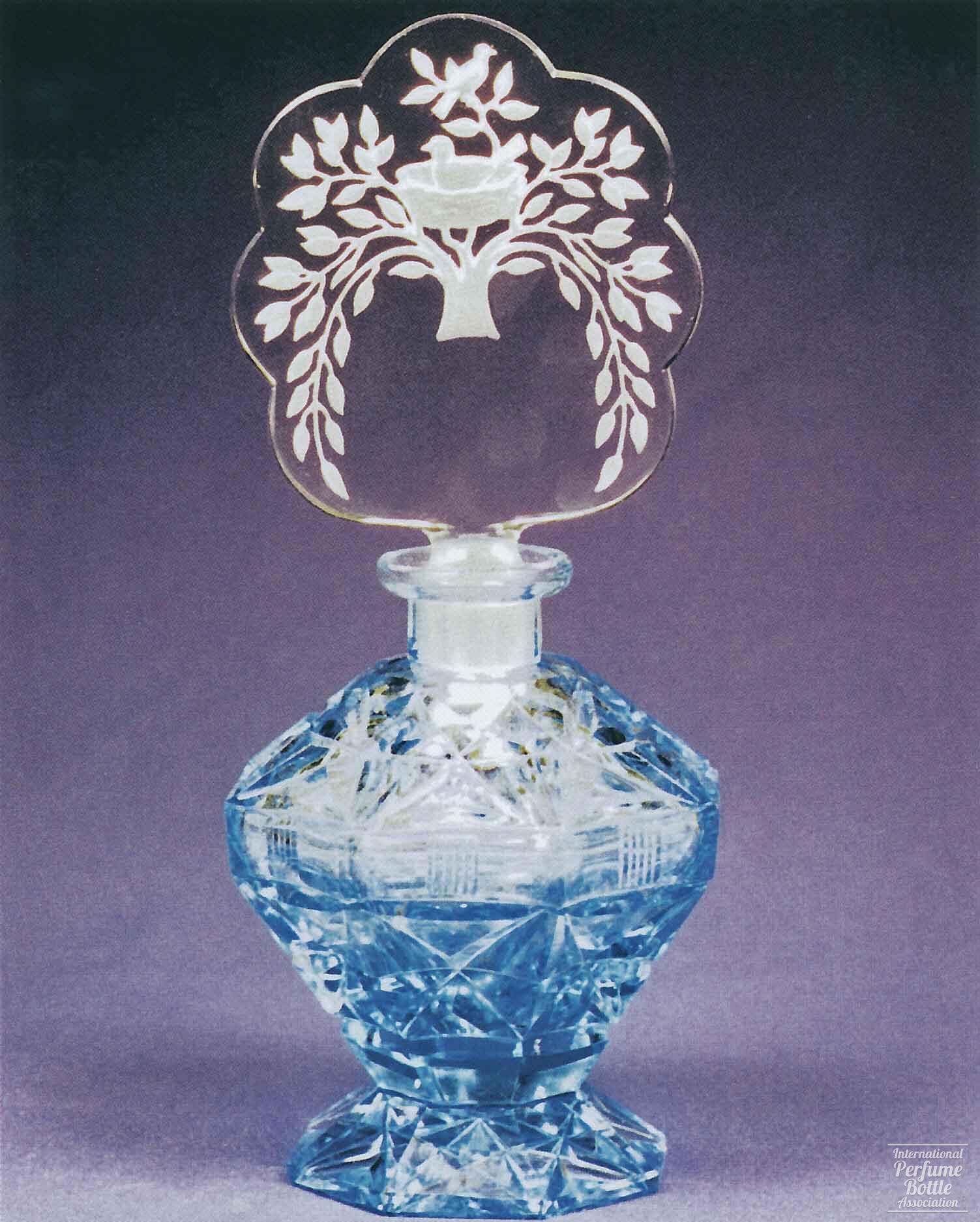 Blue Czech With Bird in Nest