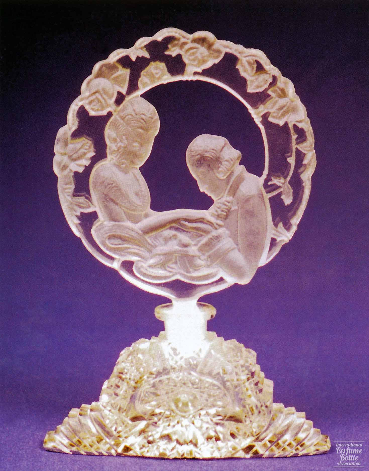 Czech Bottle With Courting Couple