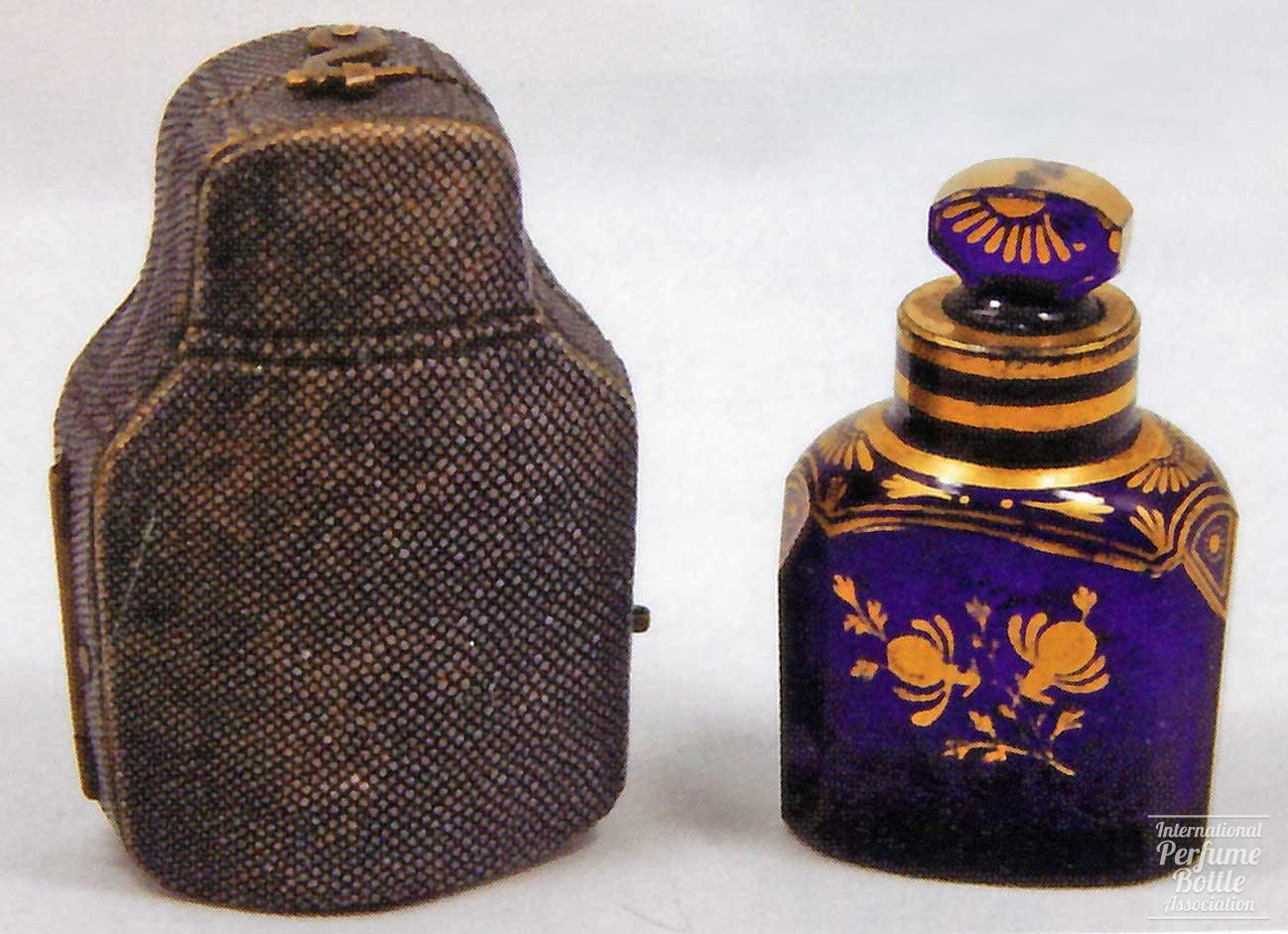 Blue Bristol Glass Cologne