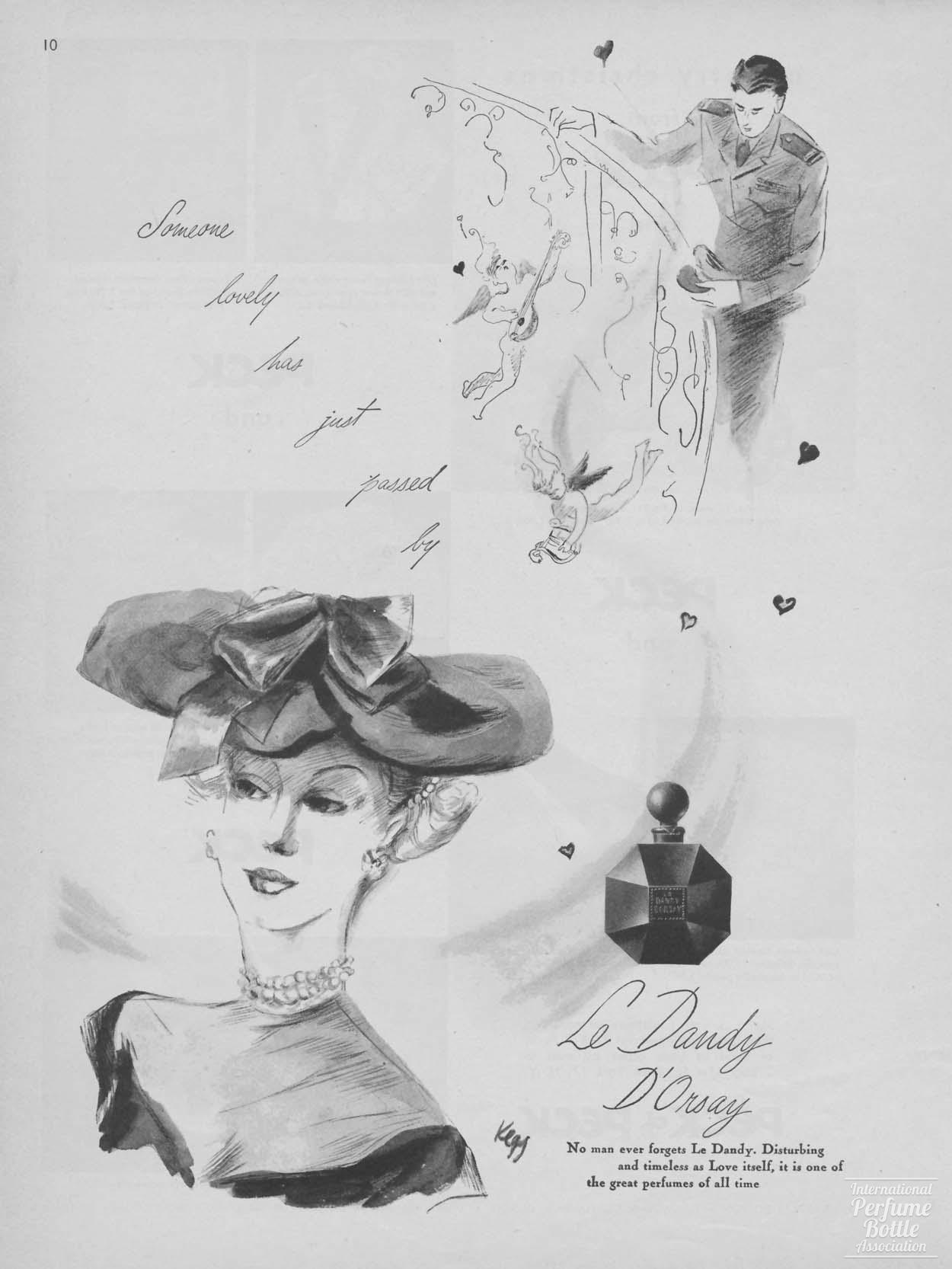 "Le Dandy" by D'Orsay Advertisement - 1944