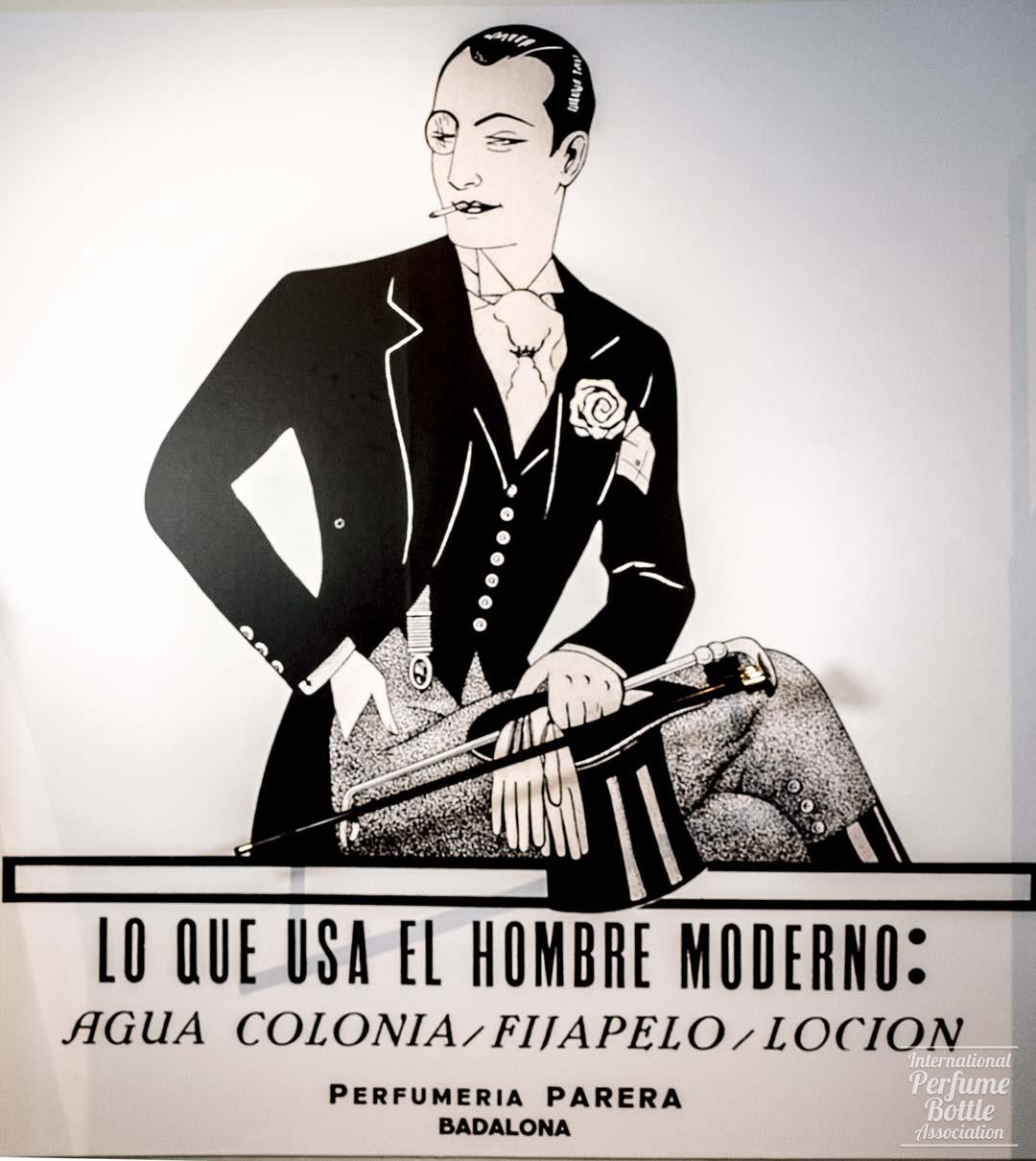"Varon Dandy" by Perfumería Parera Advertisement - 1922