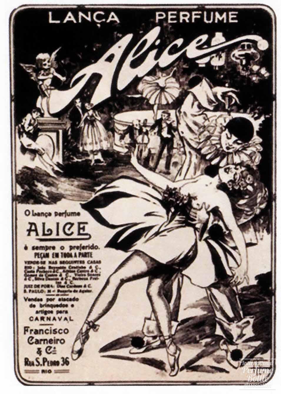 "Alice" by Lança Advertisement - 1930's