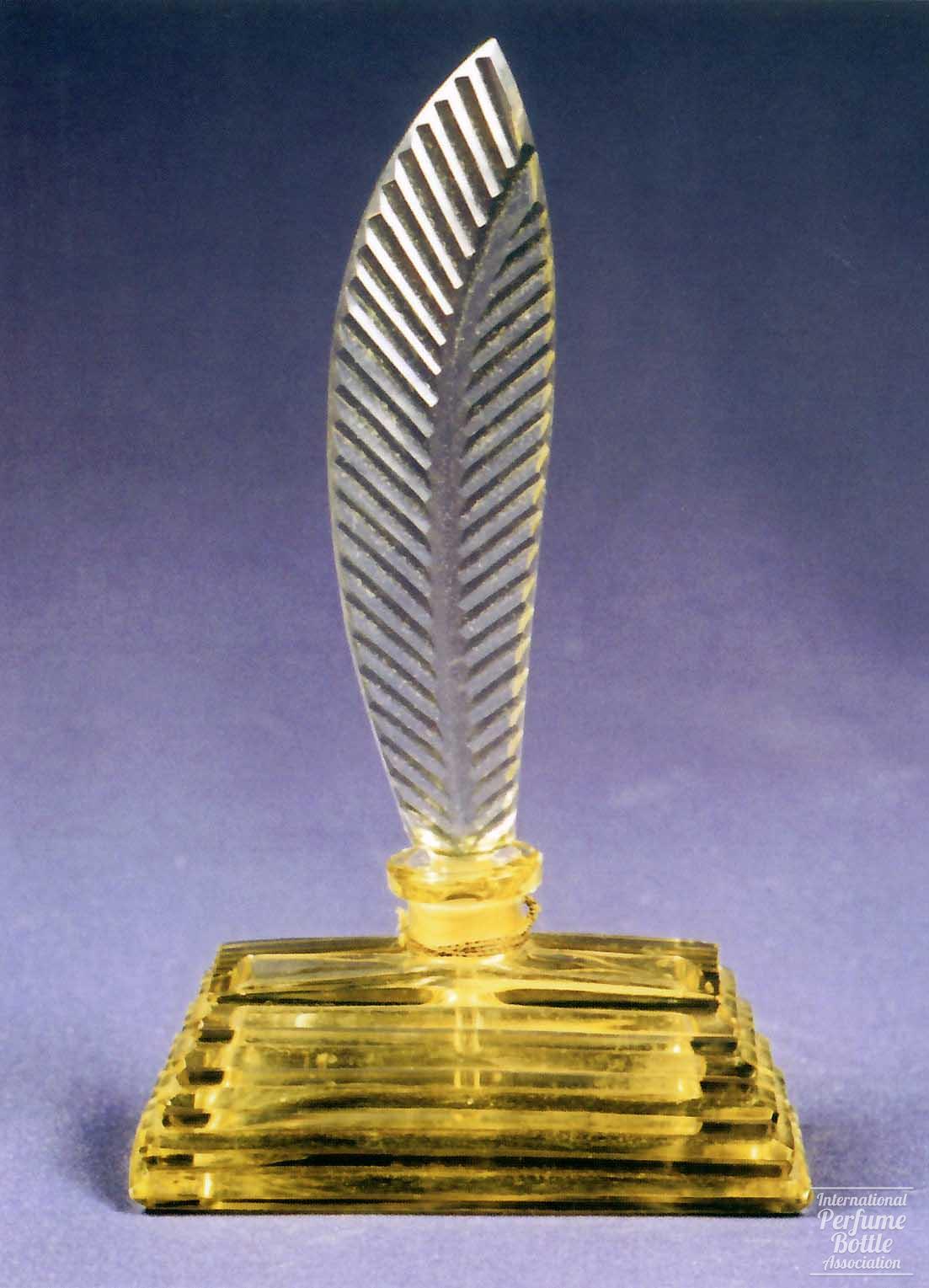 Czech Bottle With Feather Stopper