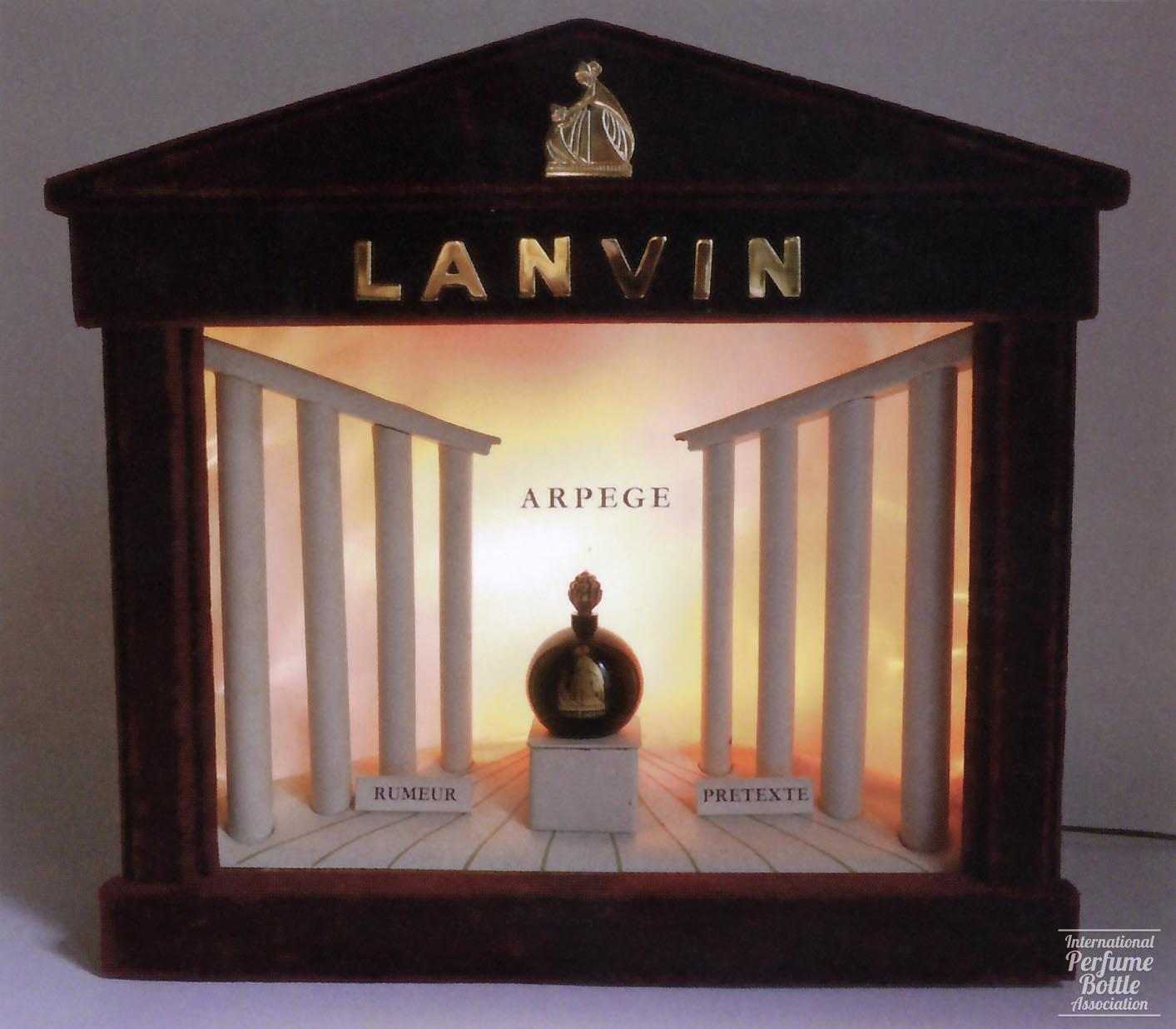 Greek Temple Window Display by Lanvin