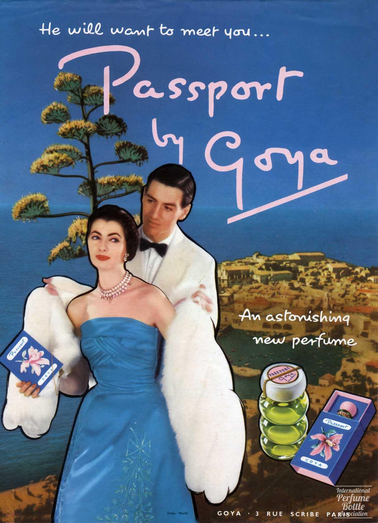 "Passport" by Goya Advertisement - 1950's