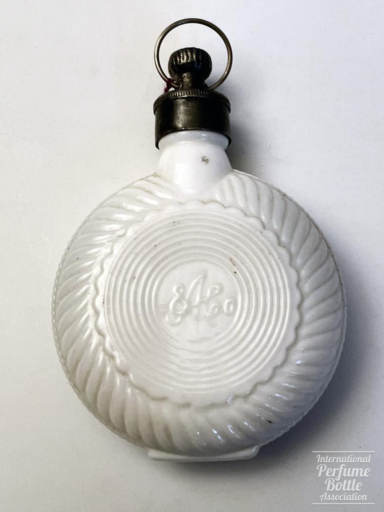 Milk Glass Bottle of Pocket Watch Shape