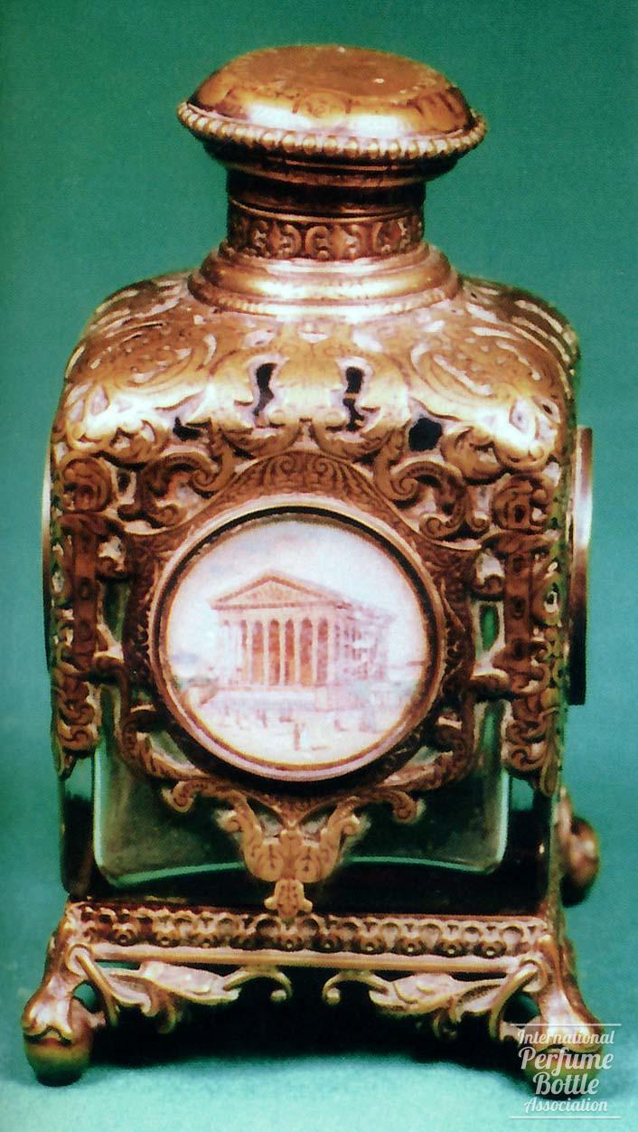 Victorian Bottle With King George III Image on Cap