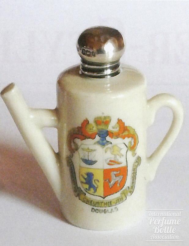 Crested Souvenir Bottle from Douglas, Isle of Mann