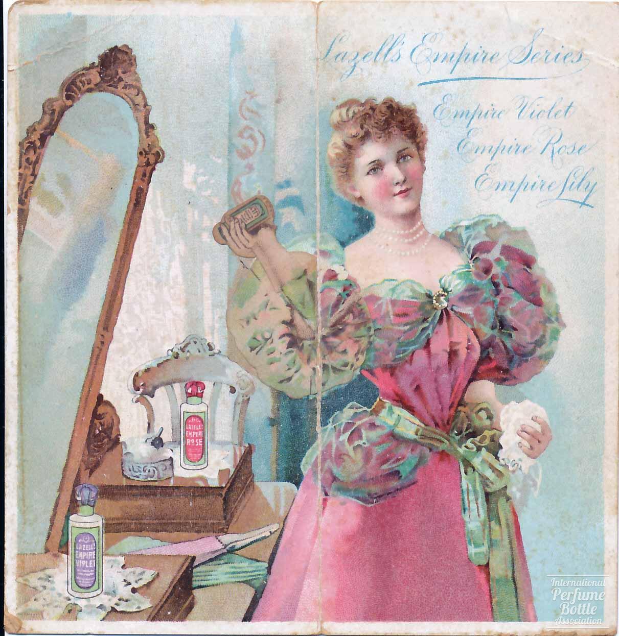 "Empire Series" Trade Card by Lazell With 1898 Calendar