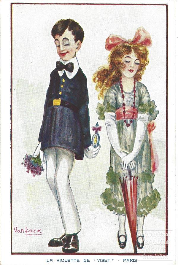 "La Violette" postcard by Viset