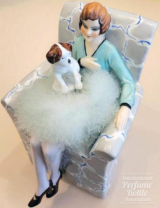 Puppy Powder Puff on Her Lap