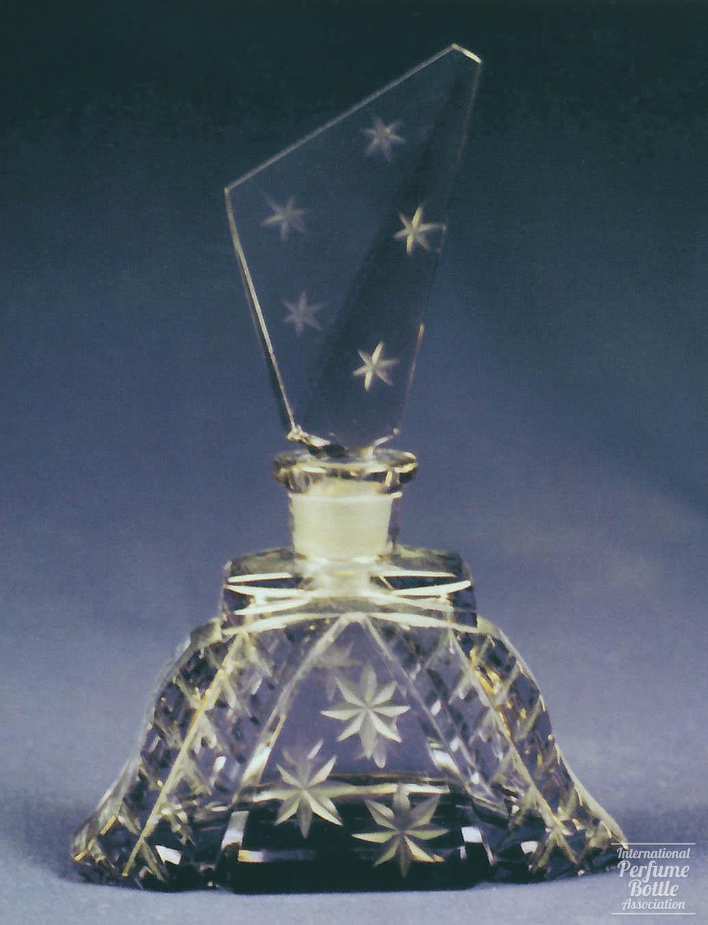 Violet Bottle Cut With Stars