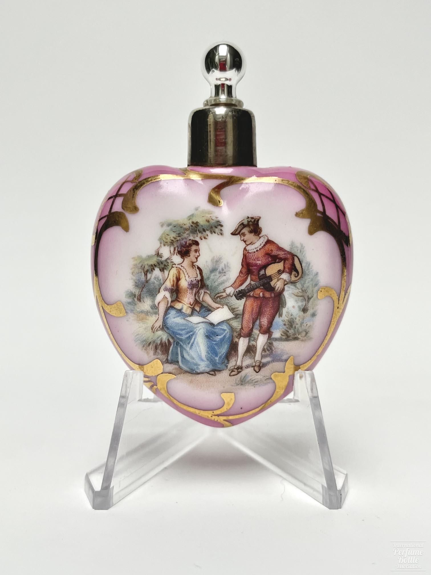 Czech Pink Heart Courting Couple