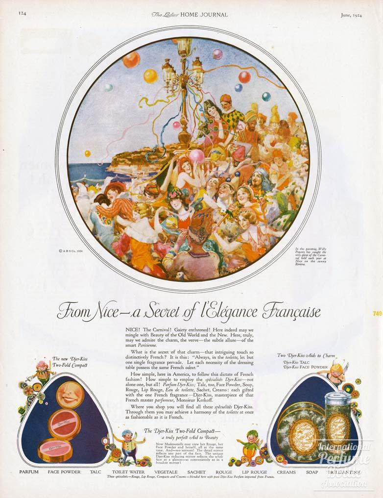 "Djer-Kiss" Advertisement by Kerkoff - 1924