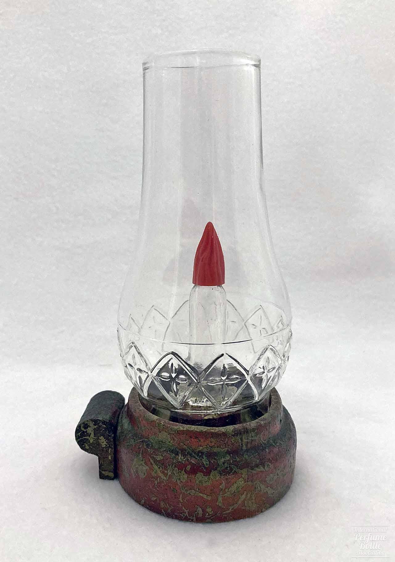 "Gala Night" Candle With Wooden Holder by Bouton