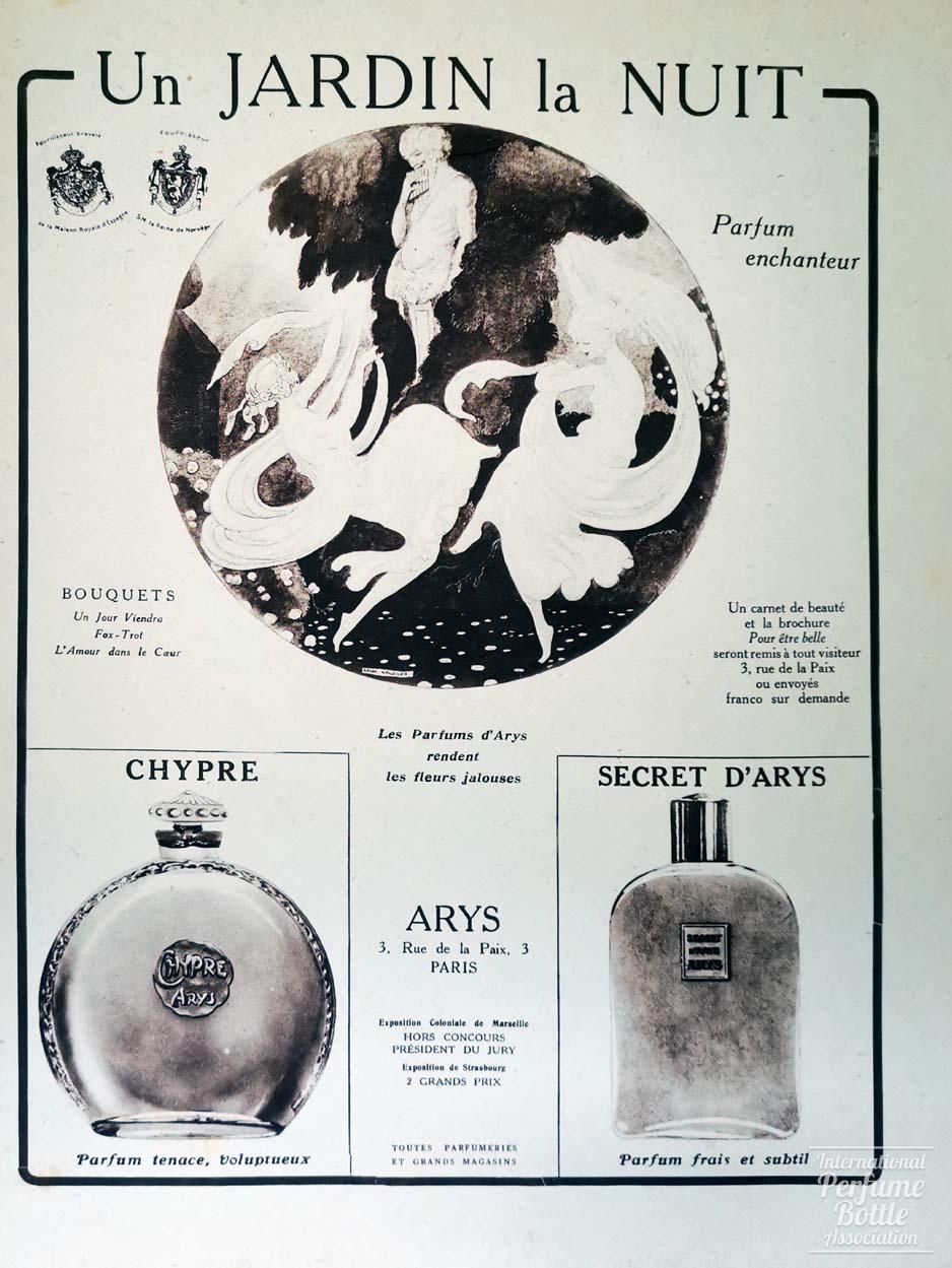 "Un Jardin la Nuit" by Arys Advertisement - 1924