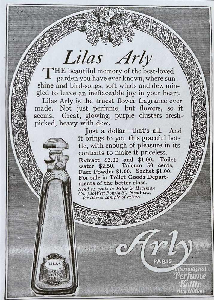 "Lilas" by Arly Advertisement - 1915
