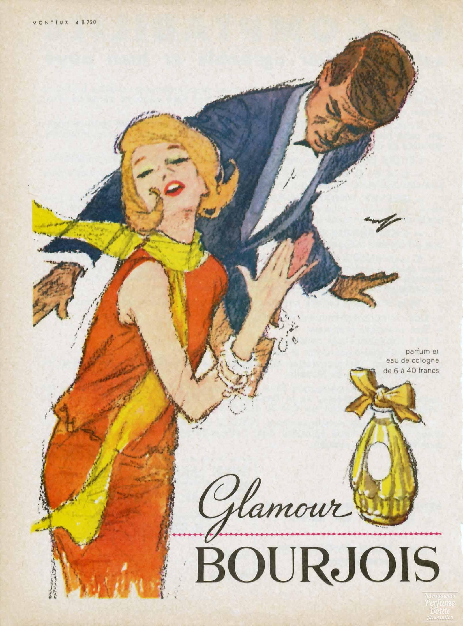 "Glamour" by Bourjois Advertisement - 1964
