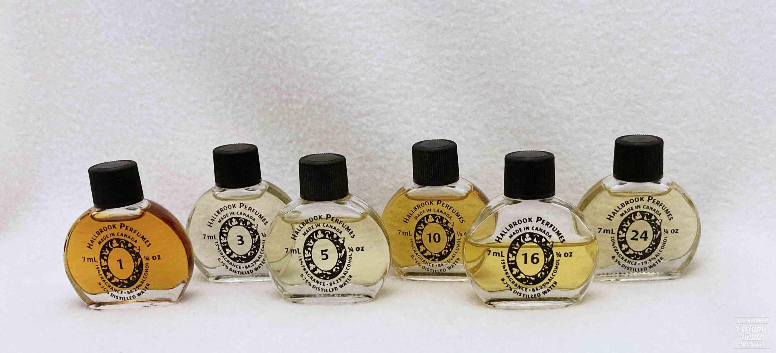 Numbered Perfumes by Hallbrook
